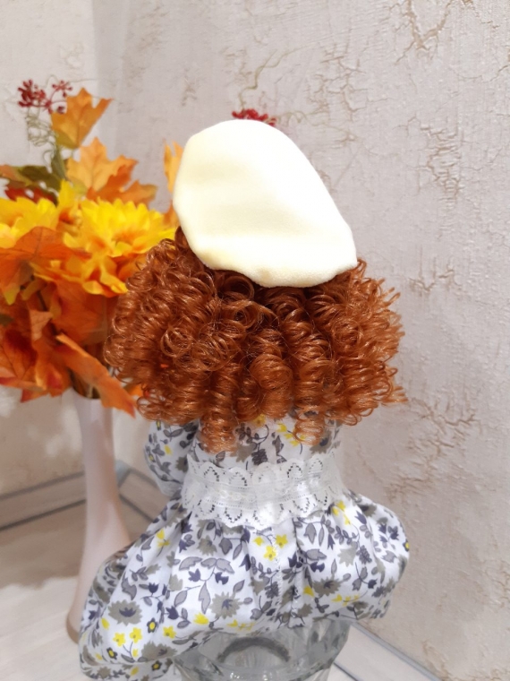 Текстильная кукла тильда  в осеннем наряде