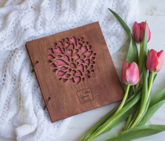 Свадебный альбом из дерева