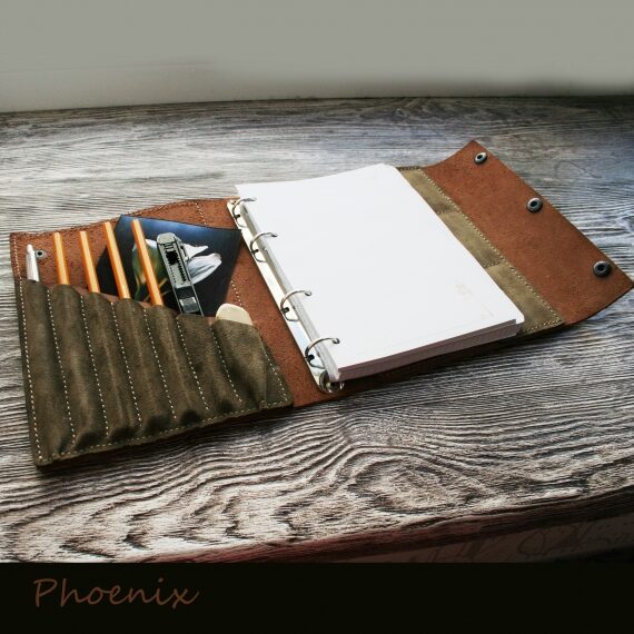 Блокнот из натуральной кожи для художника