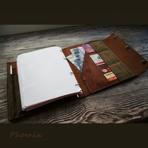 Блокнот из натуральной кожи для художника
