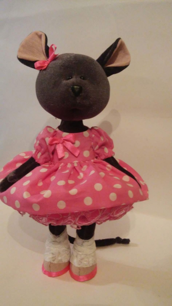 Текстильная игрушка Мышка