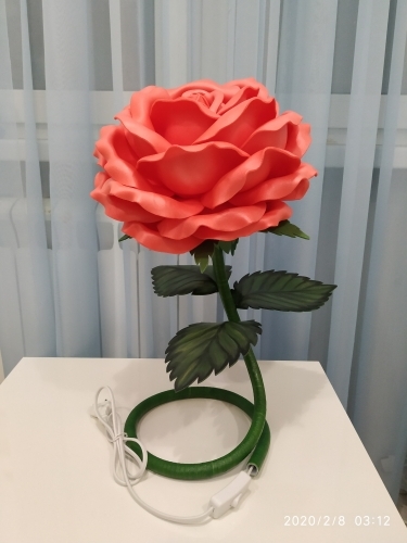 Роза светильник из изолона