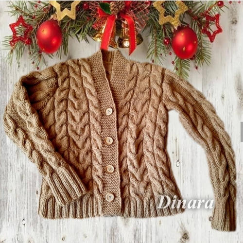 Кардиган ручной работы