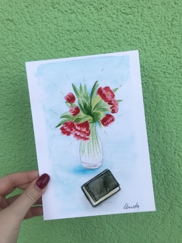 Открытка ручной работы