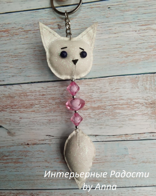 Брелок из экокожи