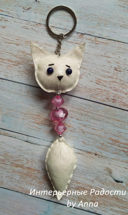 Брелок из экокожи