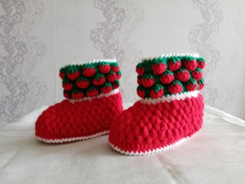 Пинетки "Клубнички"