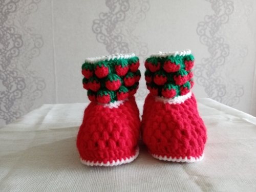 Пинетки "Клубнички"