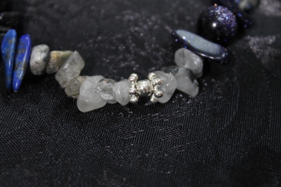 Мороз браслет из турмалинового кварца, авантюрина, лазурита, лабродора