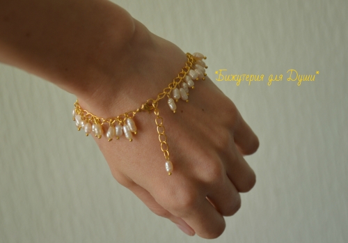 Браслет из речного жемчуга