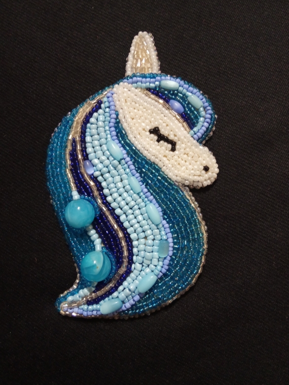 Брошь  "Единорог"