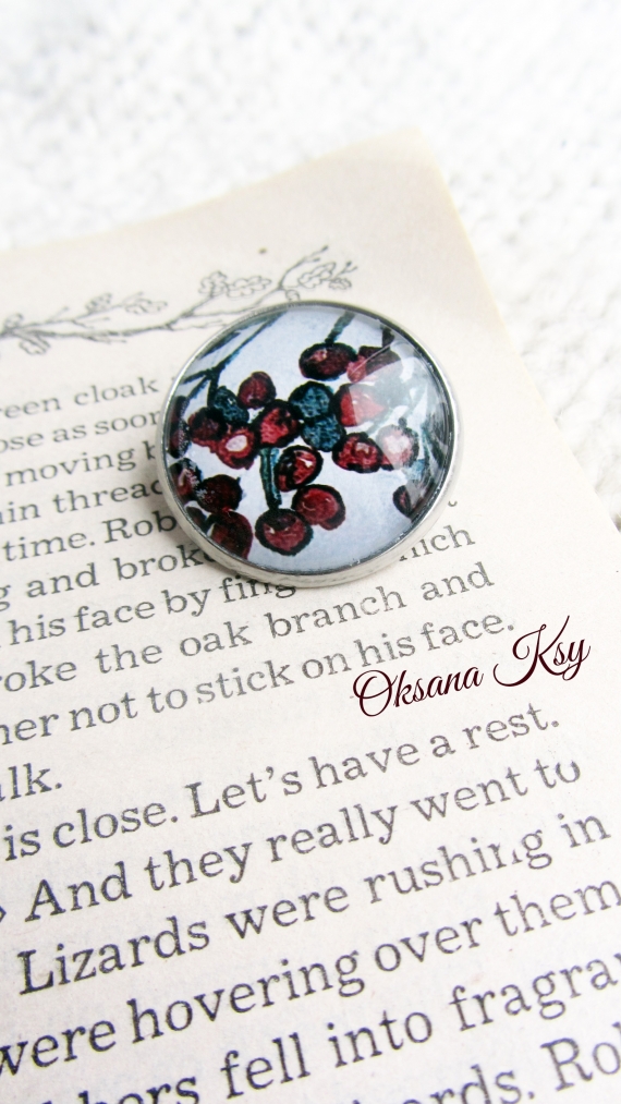 Брошь "Рябина"