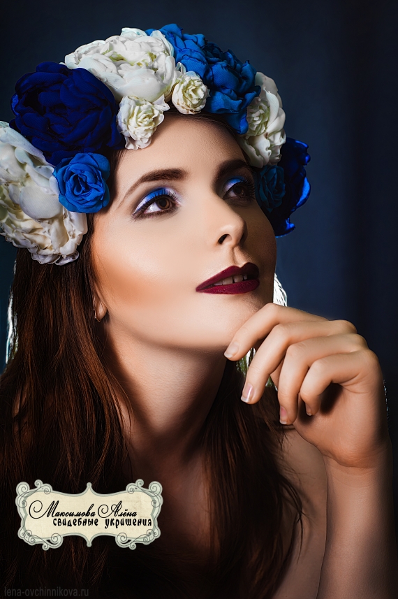 Цветочный венок "Ночное небо"