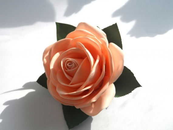 Заколка автомат-Роза из фоамирана