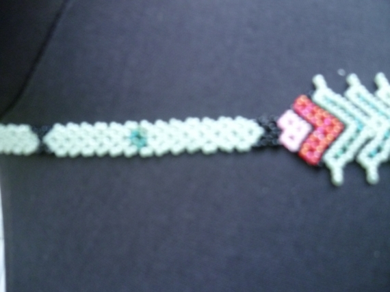 Колье-гердан "Цветы уичоль"