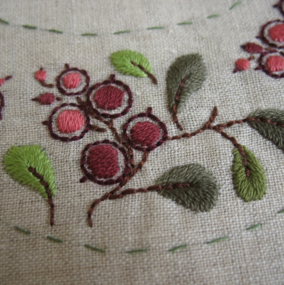 Колье "Брусника"