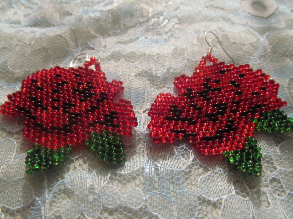 Серьги Роза