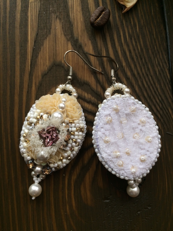 Серьги с кристаллами Сваровски