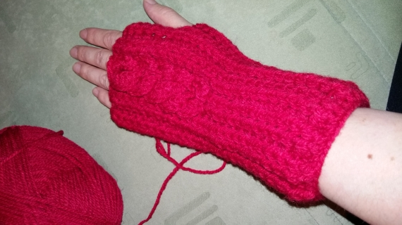 Шапка+ митенки