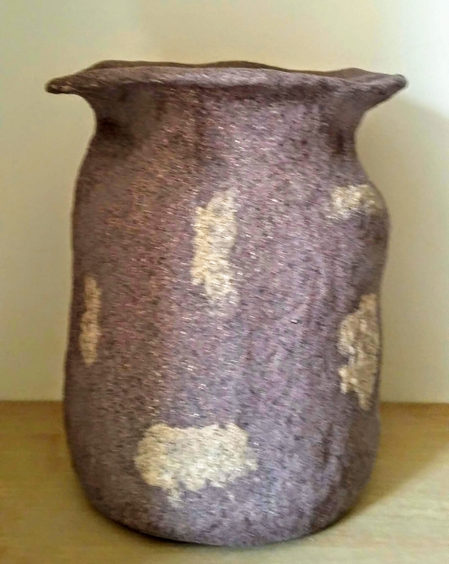 Ваза керамическая с эффектом гранитного камня