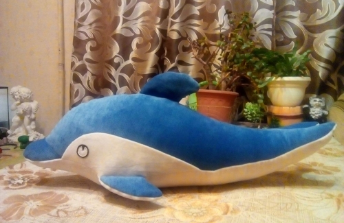 Игрушка-подушка "Дельфинёнок"