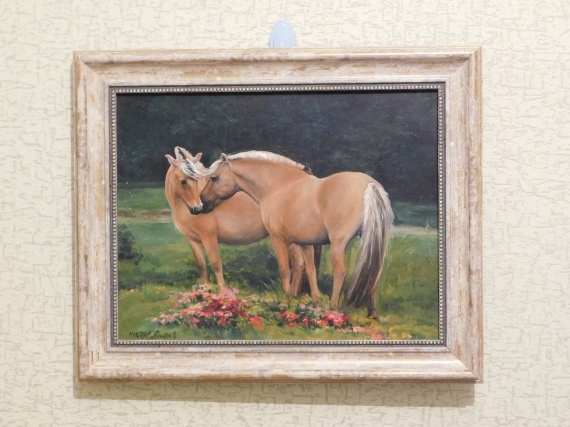 Картина маслом Встреча