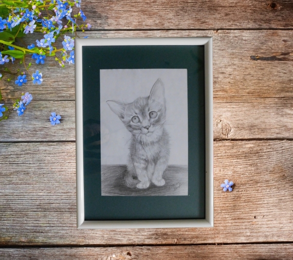 Картина котик Вася