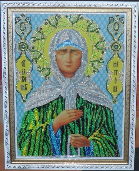 Икона бисером Богородица Милующая