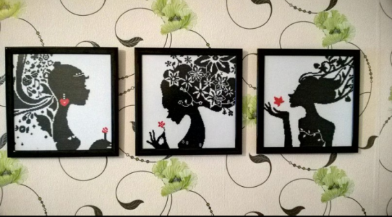 Триптих девушки.