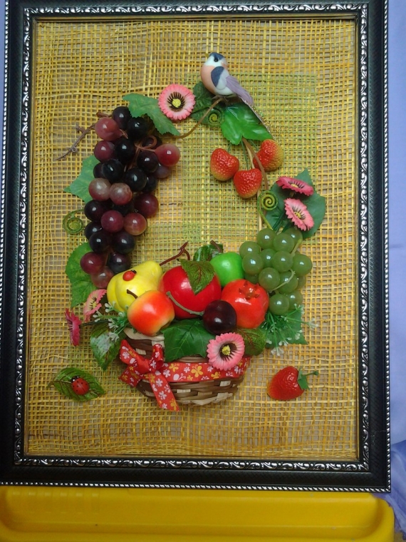 Панно из фруктов "Щедрая осень"