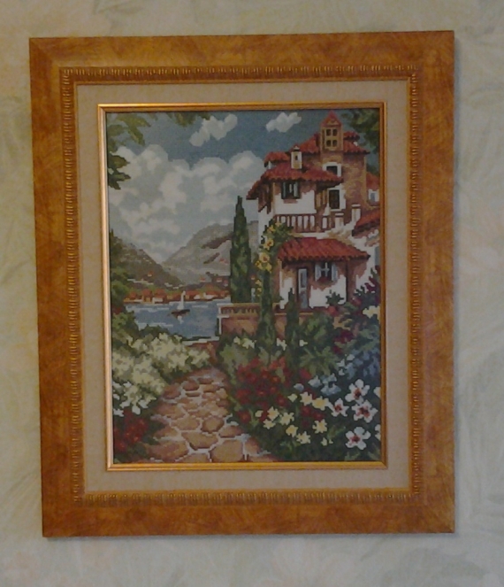 Картина "Вилла у моря"