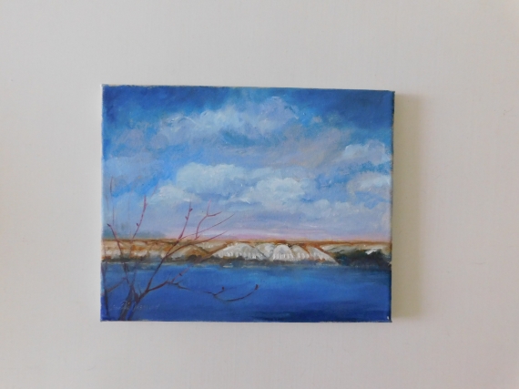 Картина маслом "Дон Меловые горы"