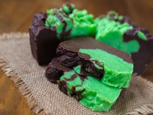Мыло ручной работы "Шоколад и Мята"