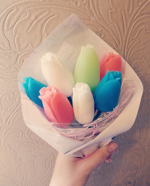 Тюльпаны из мыла, карвинг