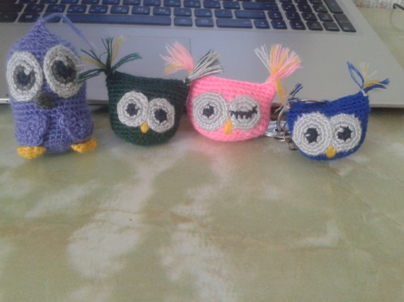 Брелки, амигуруми, забавные зверюшки