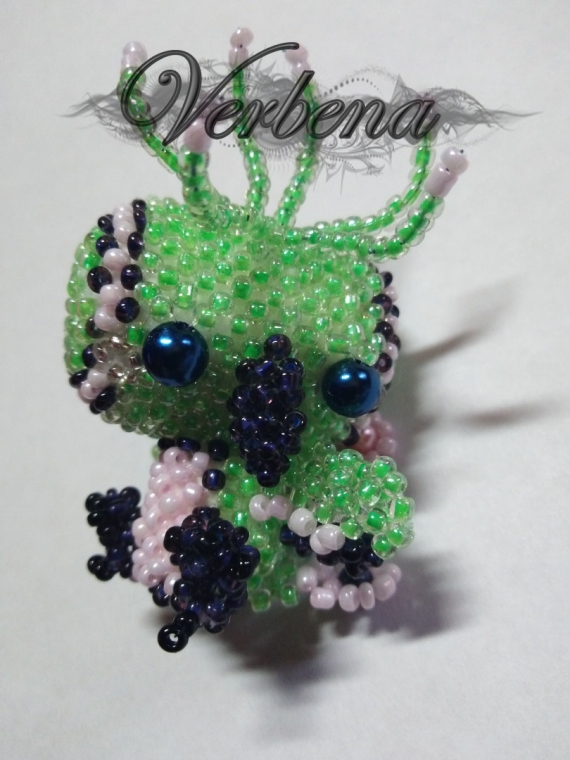 Брелок "Зелёный попугай"