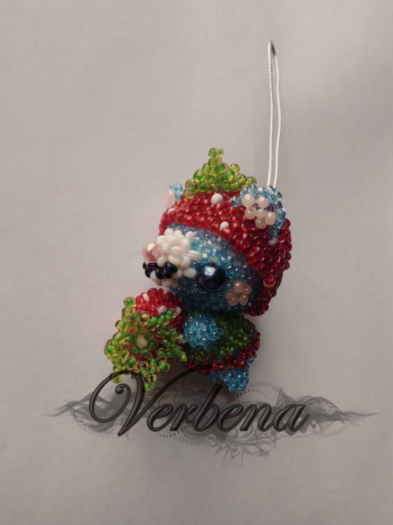 Брелок "Медведь-клубника"