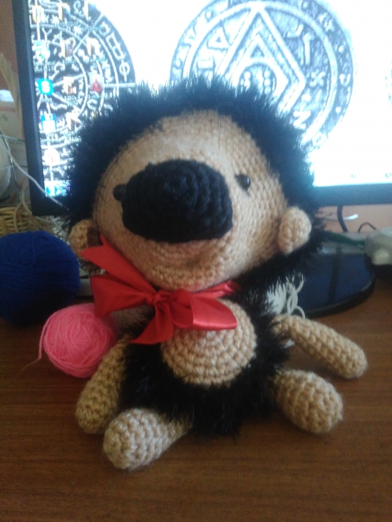 Ёжик КУКА вязаный