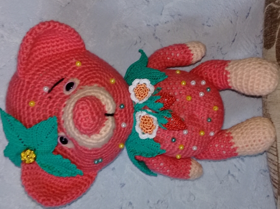 мишка из шерсти