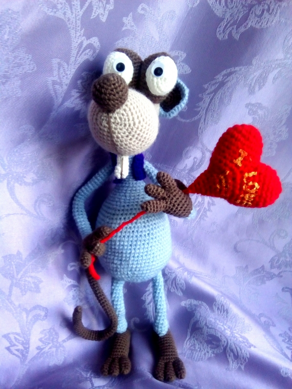 Вязанный крыс РОБЕРТ