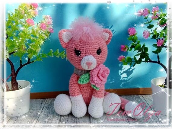 Котенок - игрушка вязанная