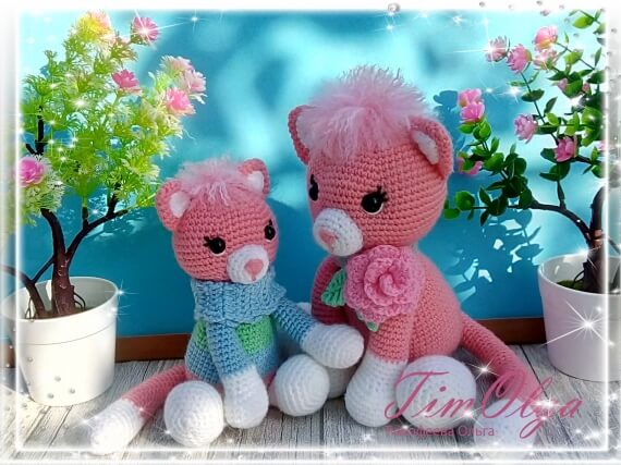 Котенок - игрушка вязанная