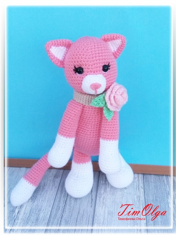 Котенок - игрушка вязанная