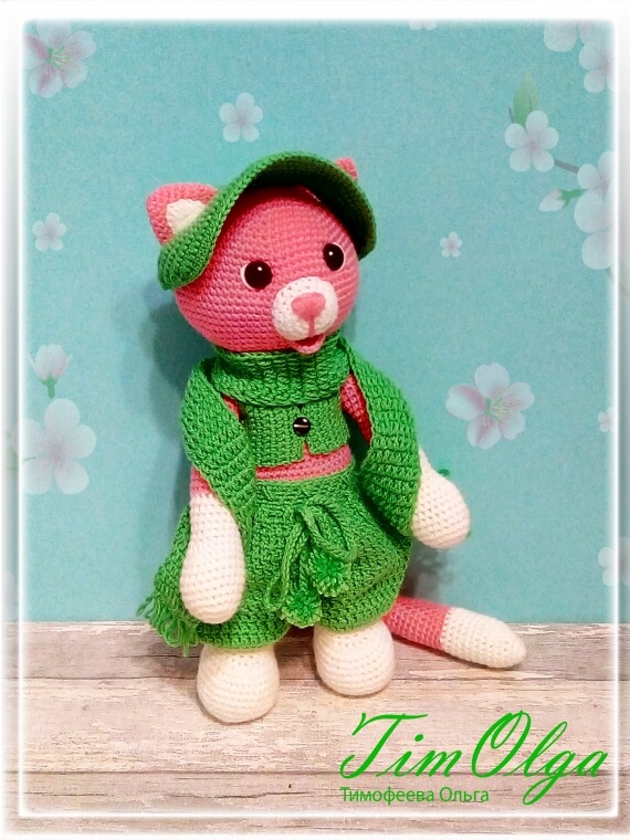 Котенок - игрушка вязанная