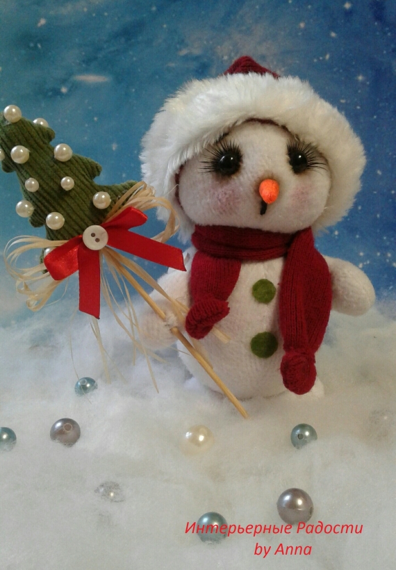 Снеговичок в колпачке