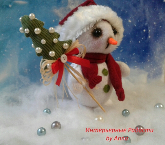 Снеговичок в колпачке