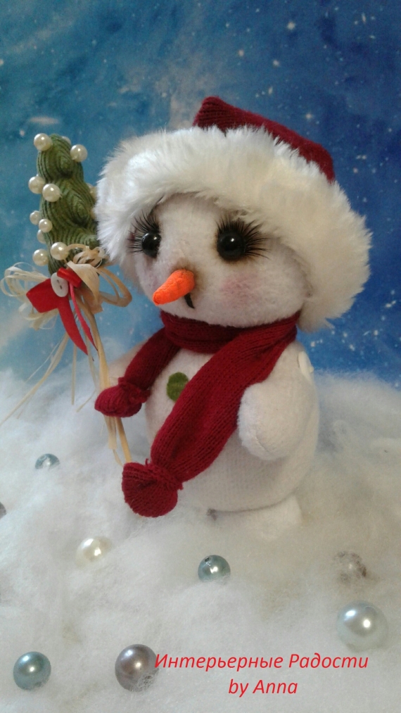 Снеговичок в колпачке