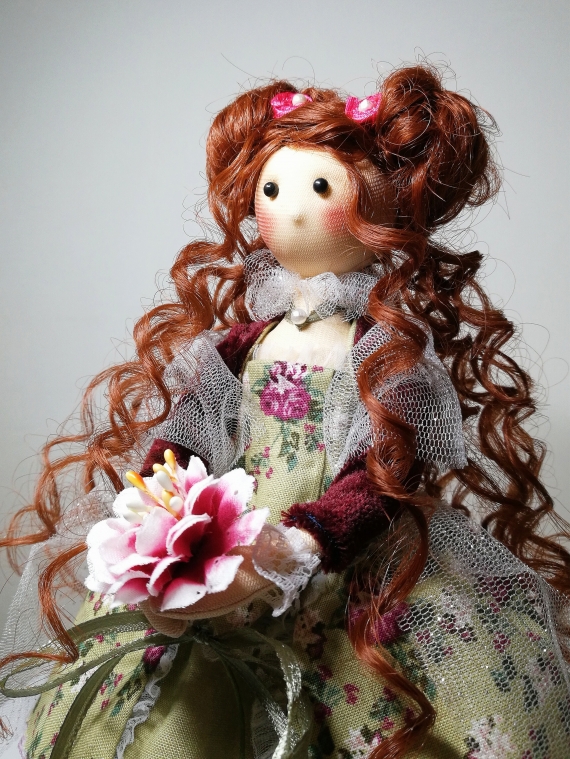 Кукла текстильная, интерьерная