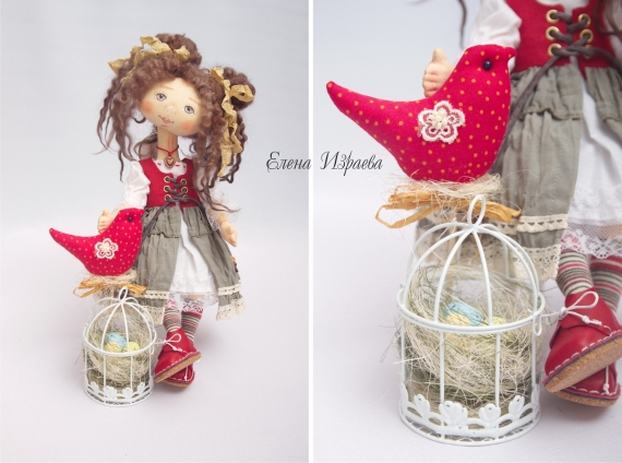 Девочка с птичкой