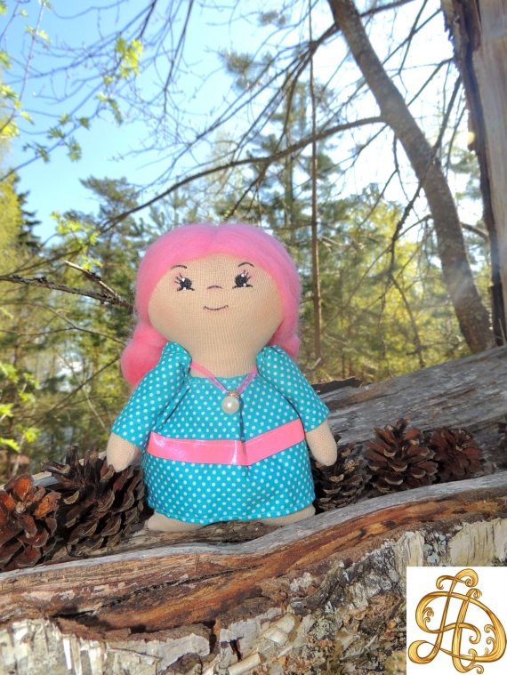 Интерьерная куколка ручной работы.